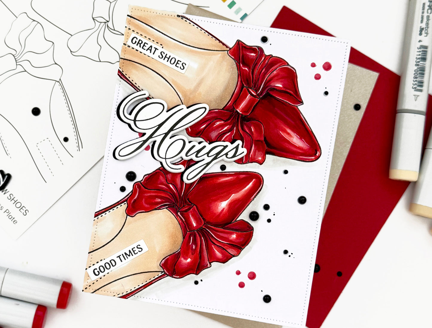 Bow Shoes Press Plate & Stencil Set Bundle