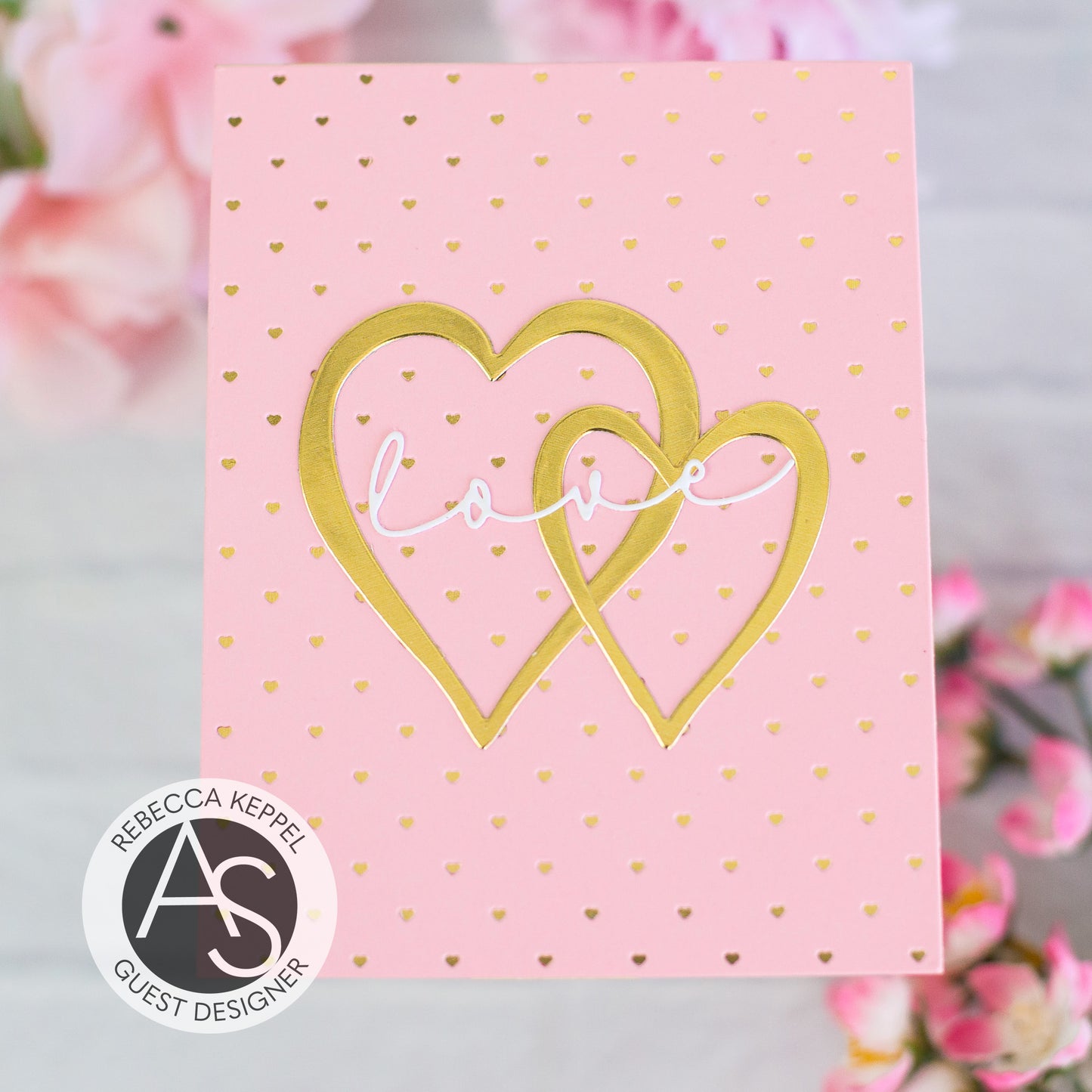 Tiny Hearts Hot Foil Plate