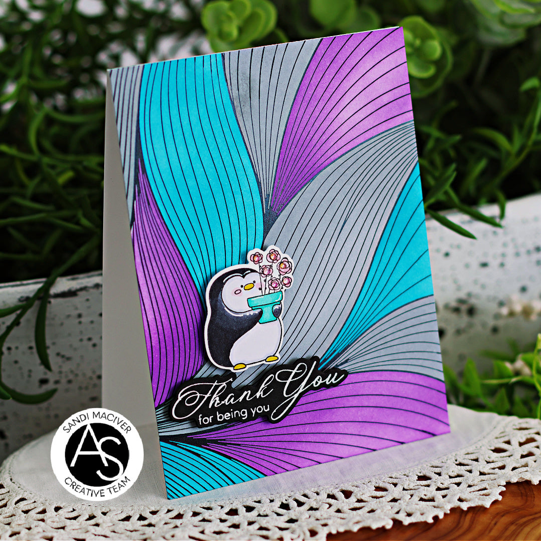 Abstract Floral Background Press Plate – Alex Syberia Designs, BetterPress System compatible, die-cutting, cardmaking supplies