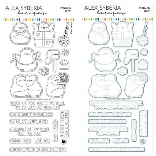 Penguin Love Stamp & Die Bundle