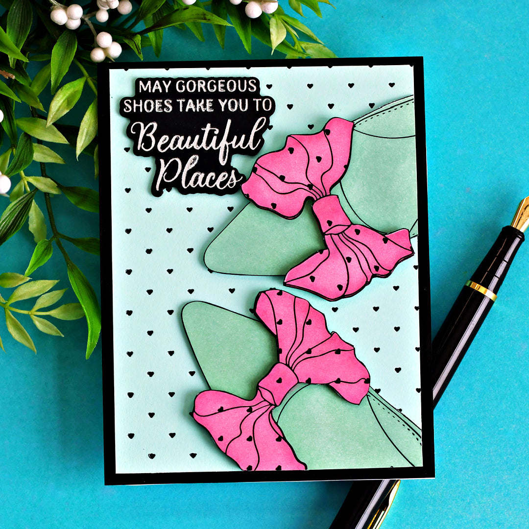 Bow Shoes Press Plate & Stencil Set Bundle