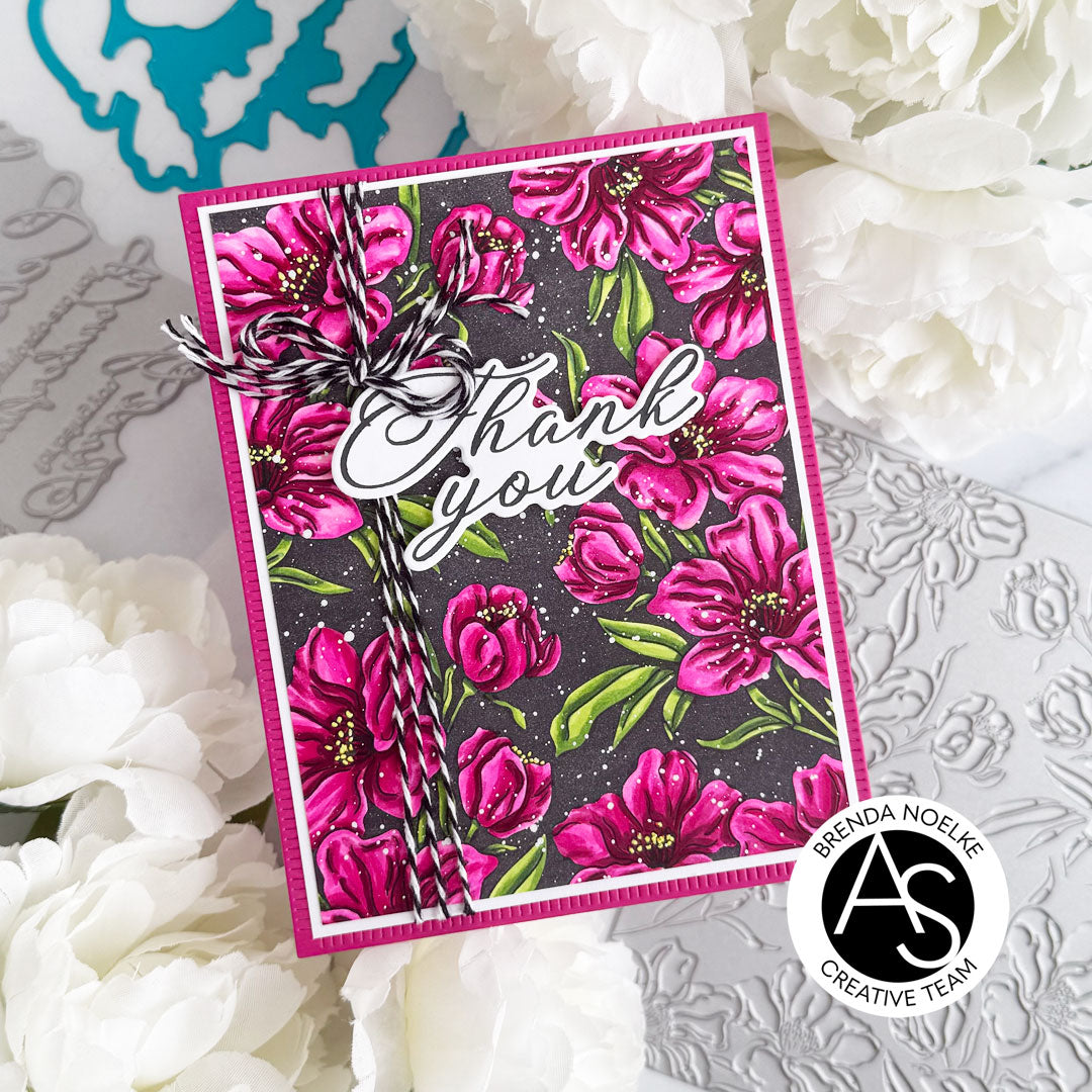 Charming Floral Background Stencil Set & Press Plate – Alex Syberia Designs, BetterPress System compatible, die-cutting, cardmaking supplies, sentiments cardmaking, scrapbooking ideas
