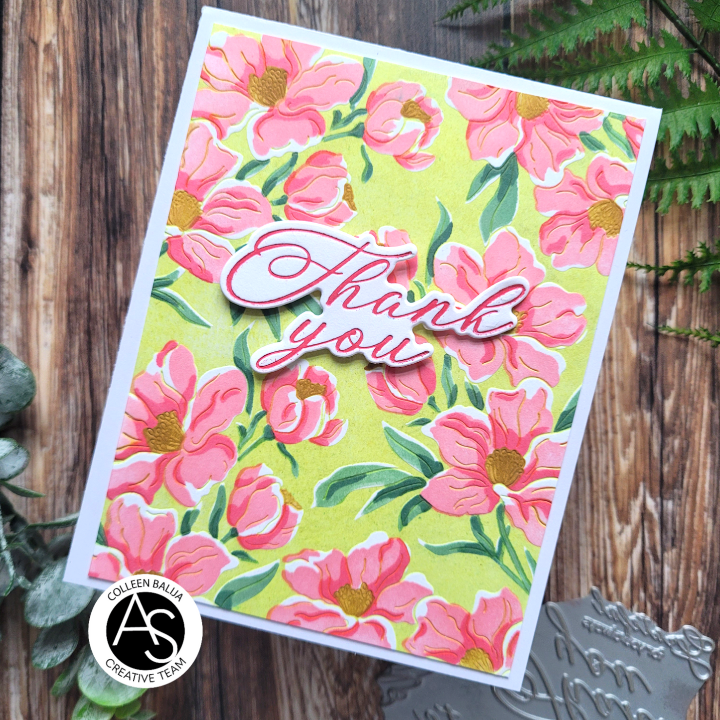 Charming Floral Background Stencil Set & Press Plate – Alex Syberia Designs, BetterPress System compatible, die-cutting, cardmaking supplies, sentiments cardmaking, scrapbooking ideas