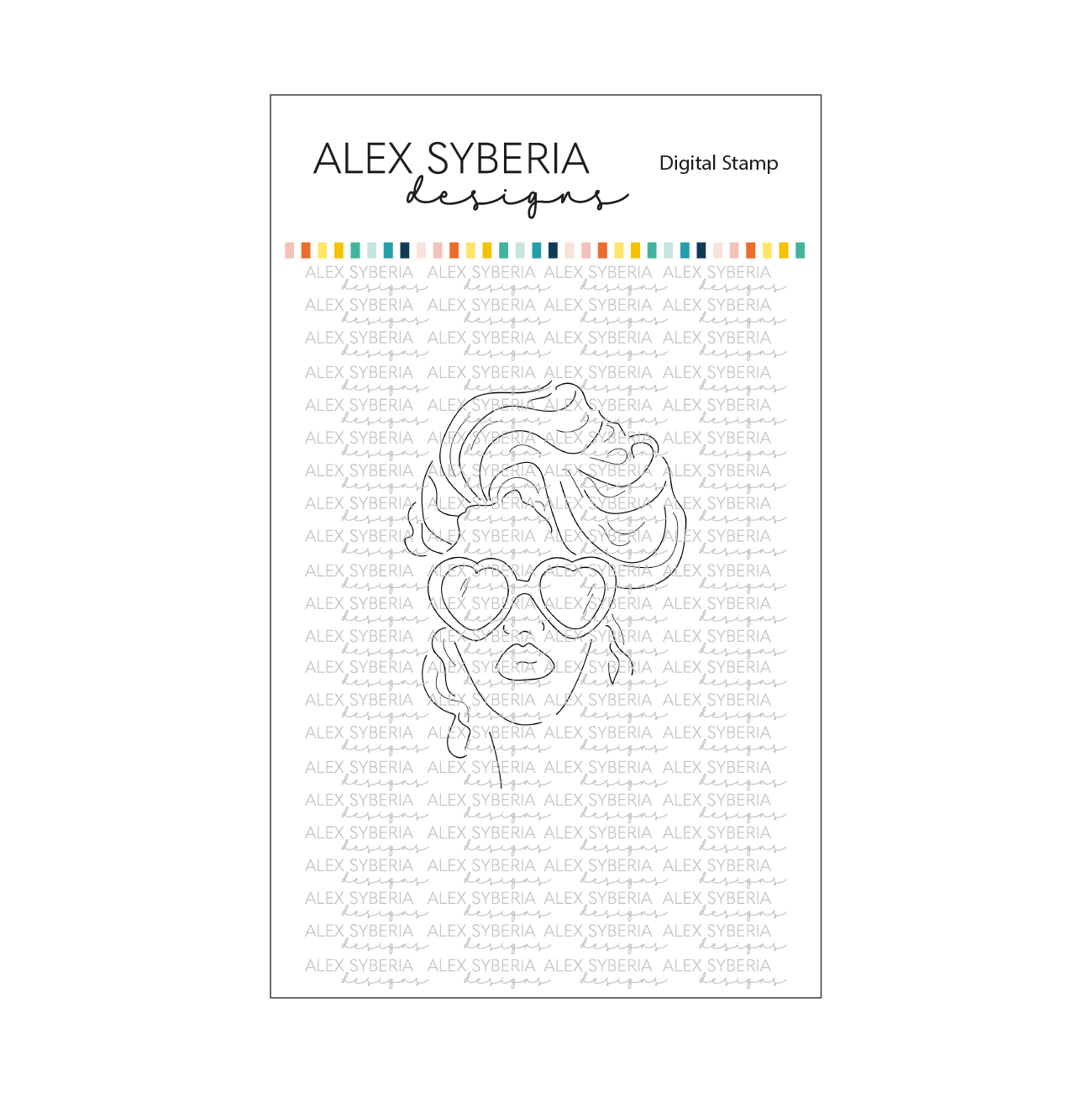 Hello Gorgeous Digital Stamp