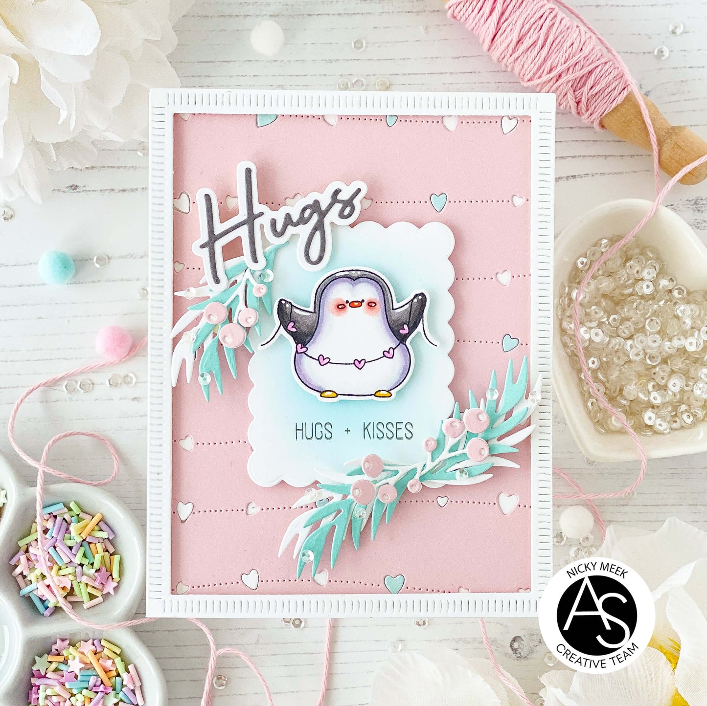 Heart Garland Cover Die