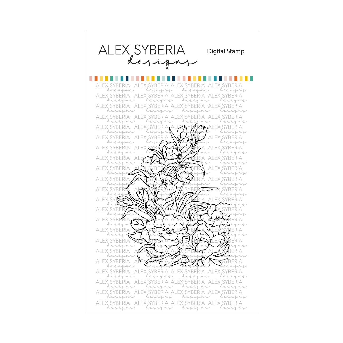 Spring Time Digital Stamp