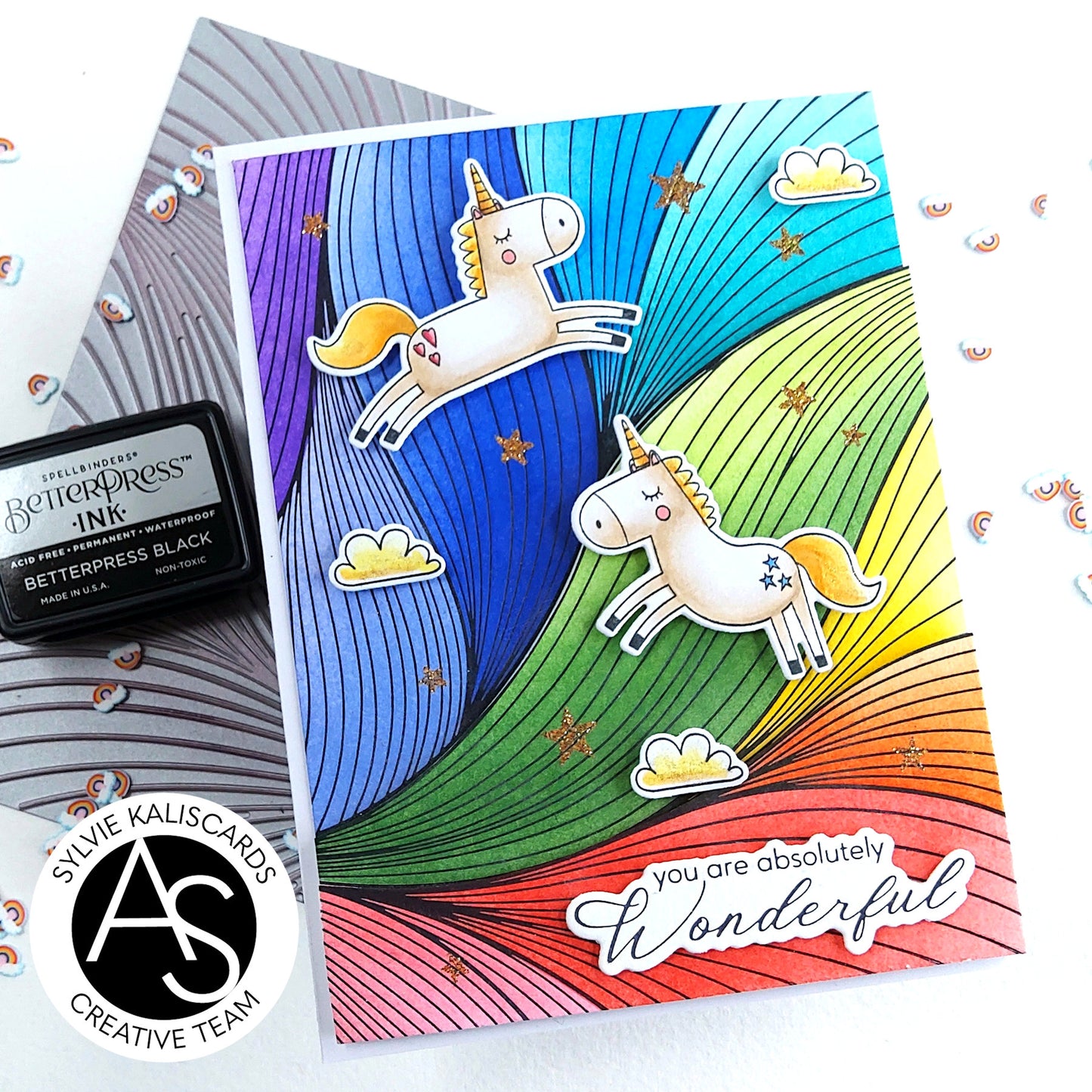 Abstract Floral Background Press Plate – Alex Syberia Designs, BetterPress System compatible, die-cutting, cardmaking supplies