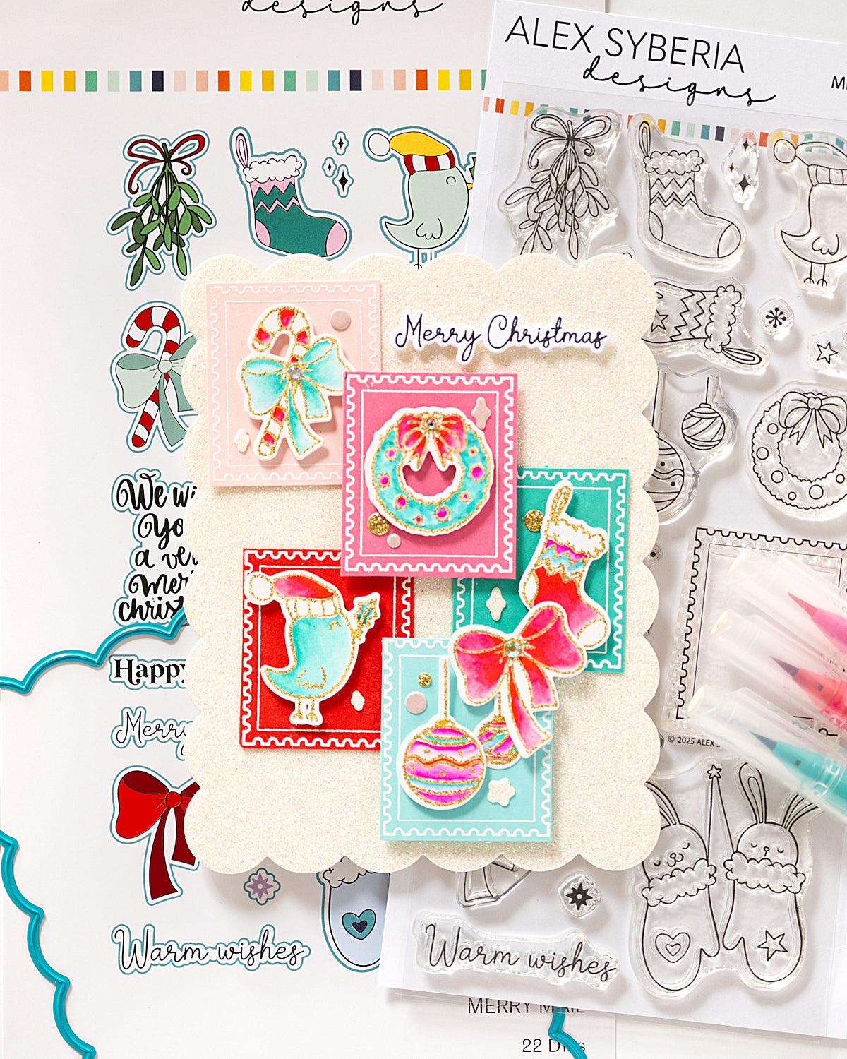 Merry Mail Stamp & Die Bundle
