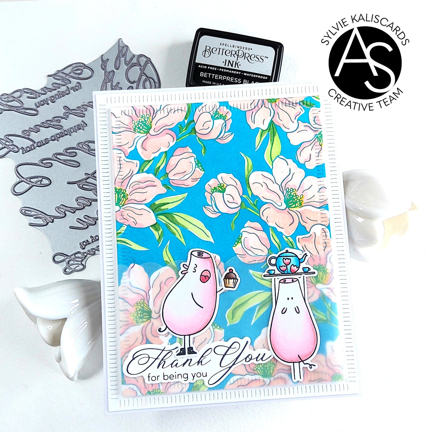 Charming Floral Background Stencil Set & Press Plate – Alex Syberia Designs, BetterPress System compatible, die-cutting, cardmaking supplies, sentiments cardmaking, scrapbooking ideas