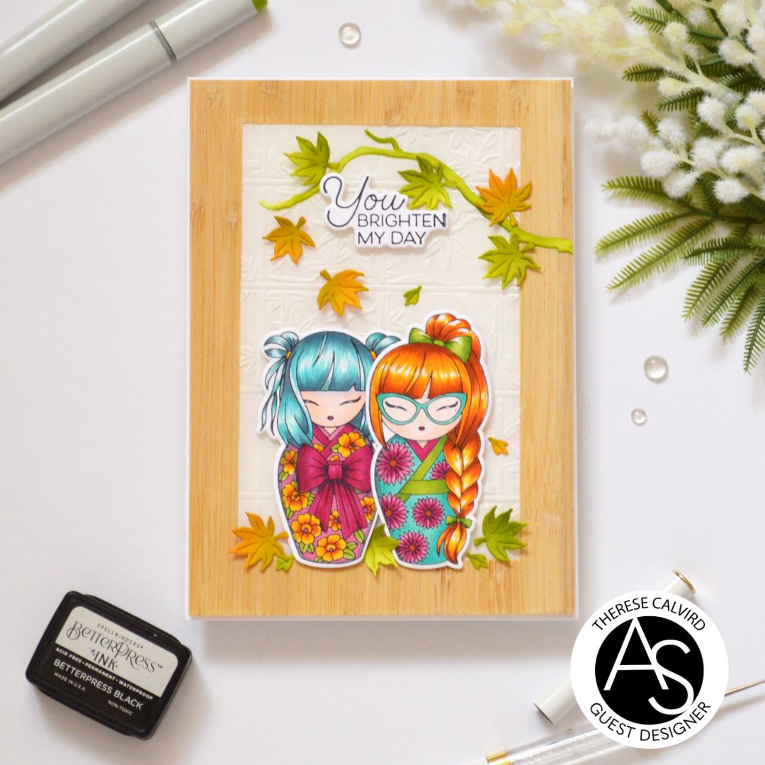 Shoji Screen3D Embossing Folder by Alex Syberia