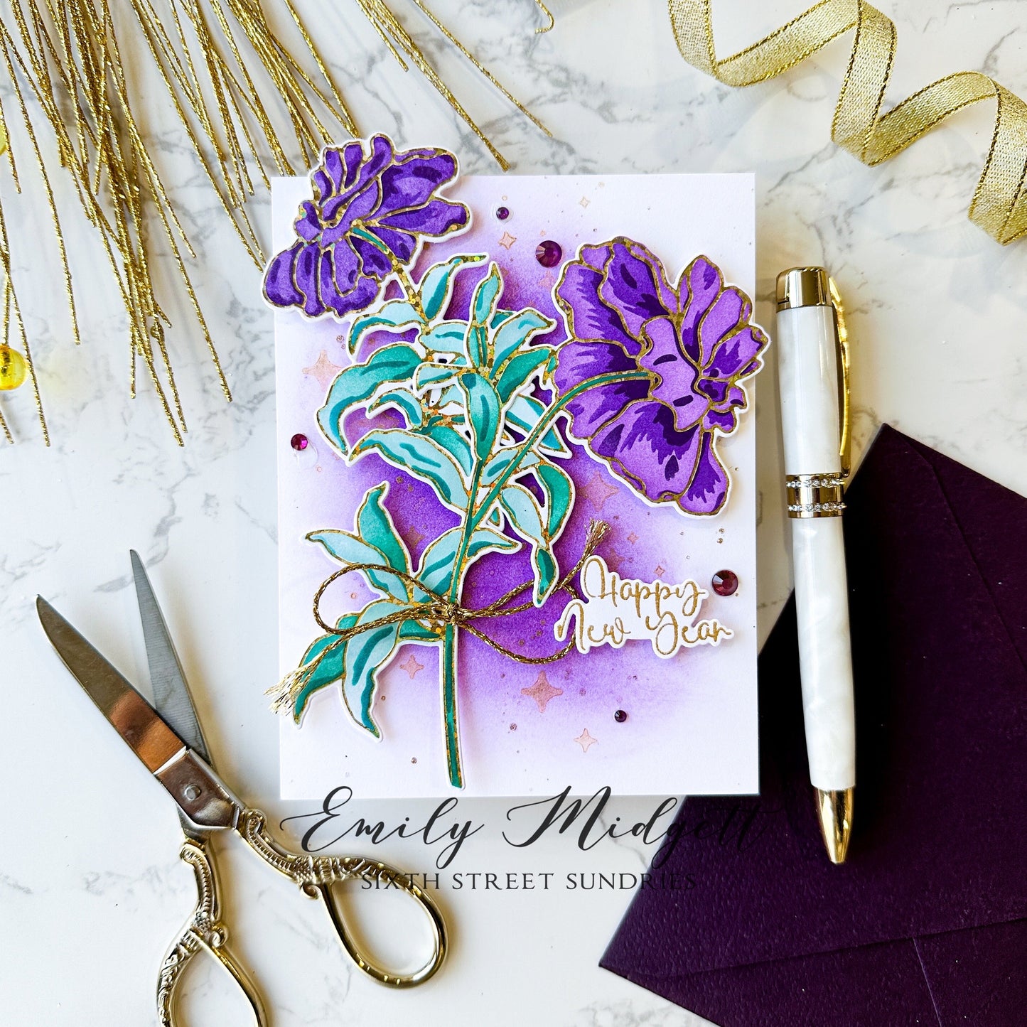 Midnight Blooms Layering Stencil Set