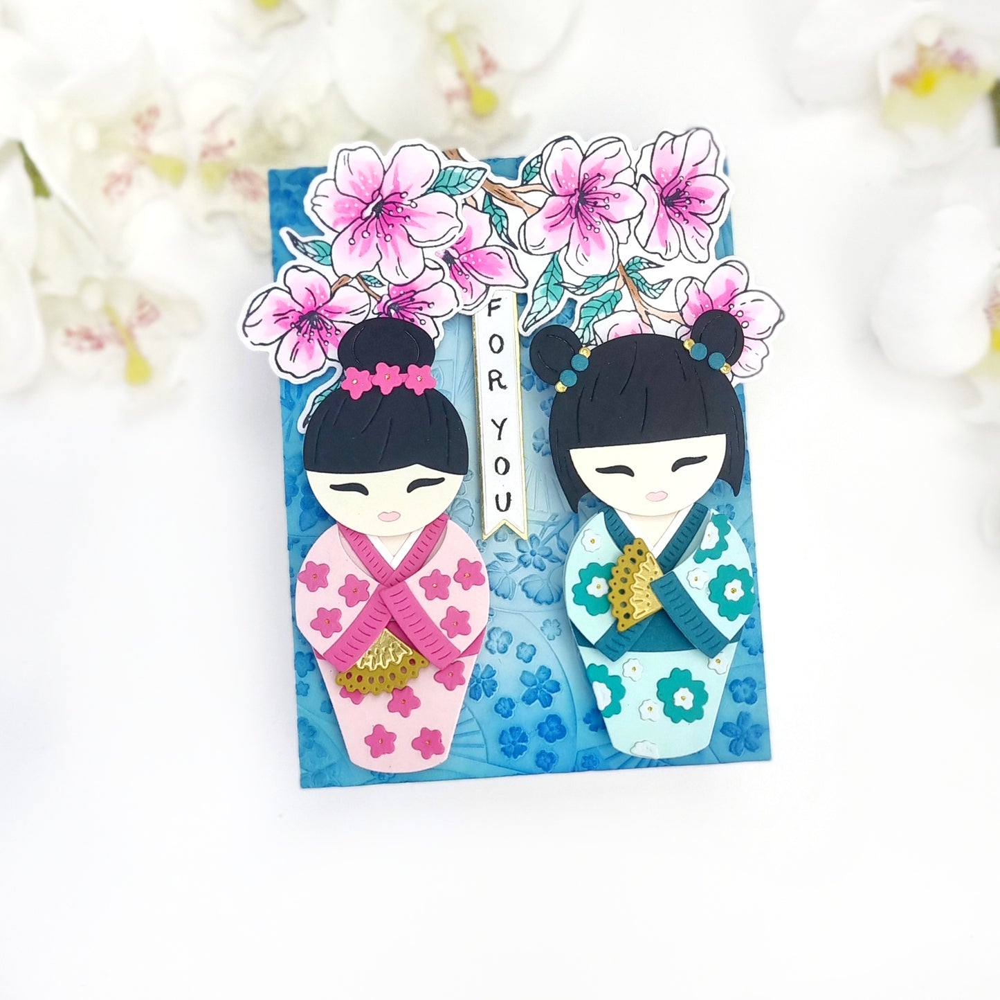 Kokeshi Dolls Etched Dies
