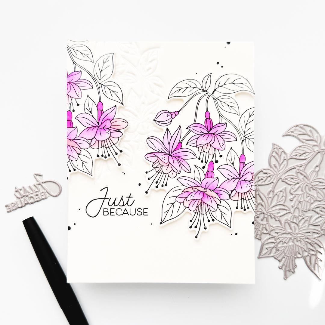 Magical Fuchsia 3D Embossing Folder