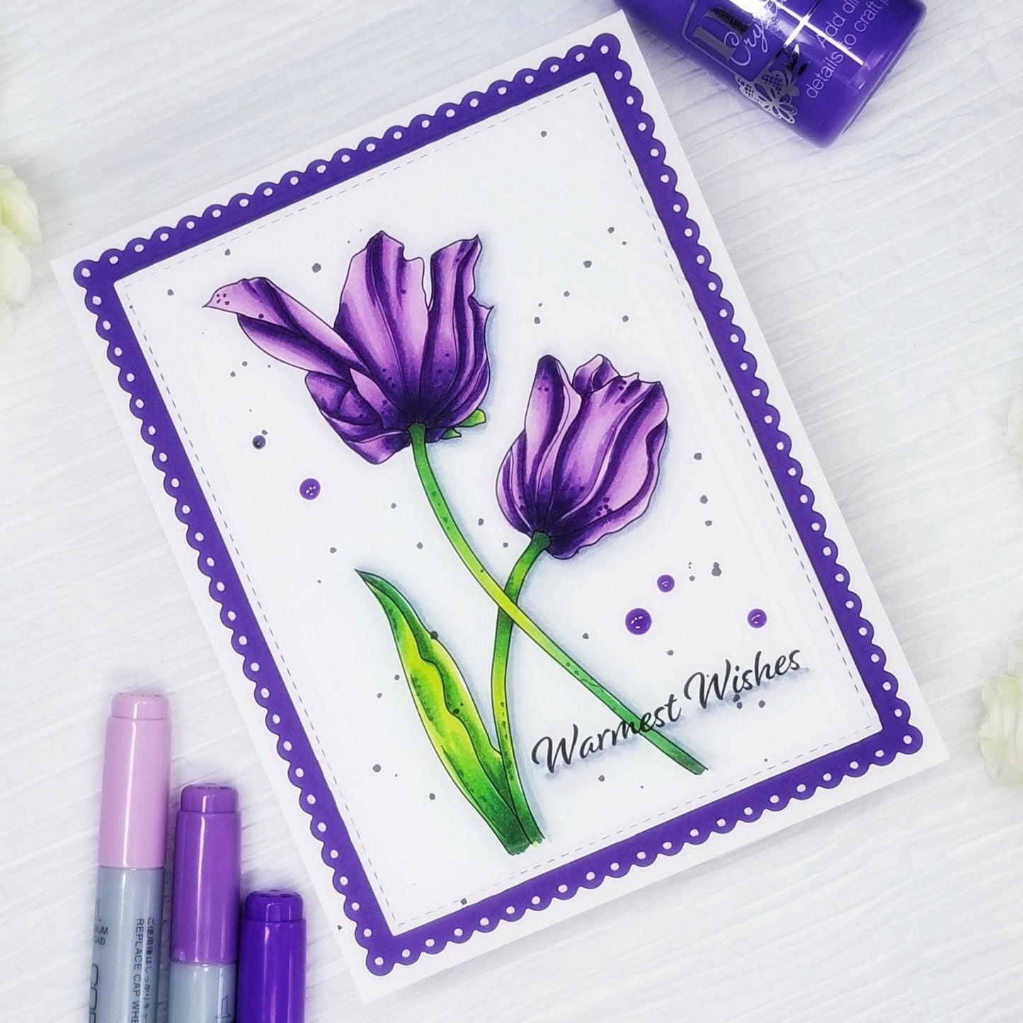 Tulips Digital Stamp Bundle - Alex Syberia Designs