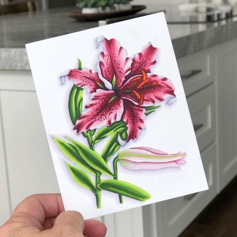 Lily Digital Stamp - Alex Syberia Designs