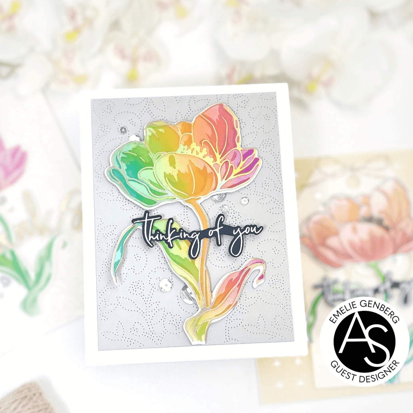 Tulips Treasure Hot Foil Plate Set