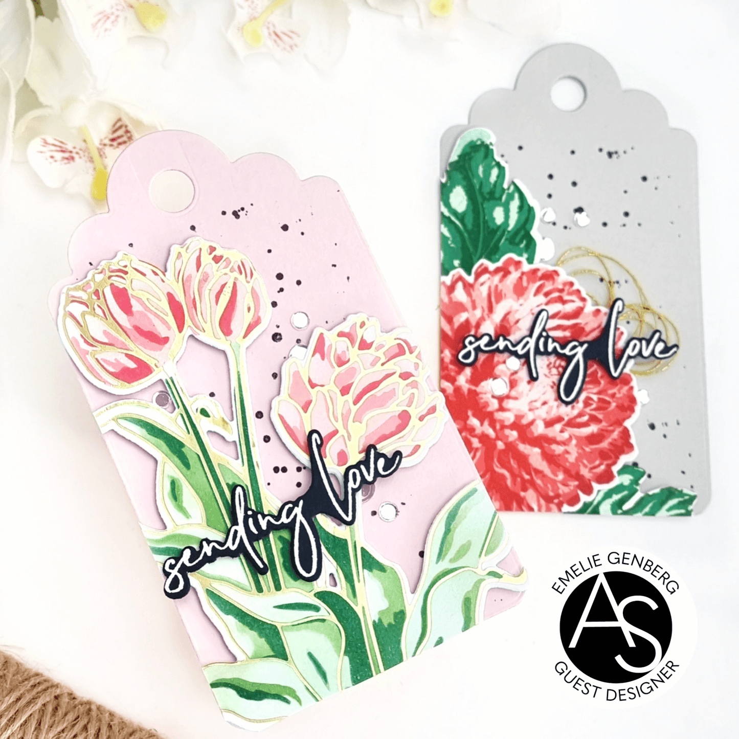 Tulips Treasure Hot Foil Plate Set