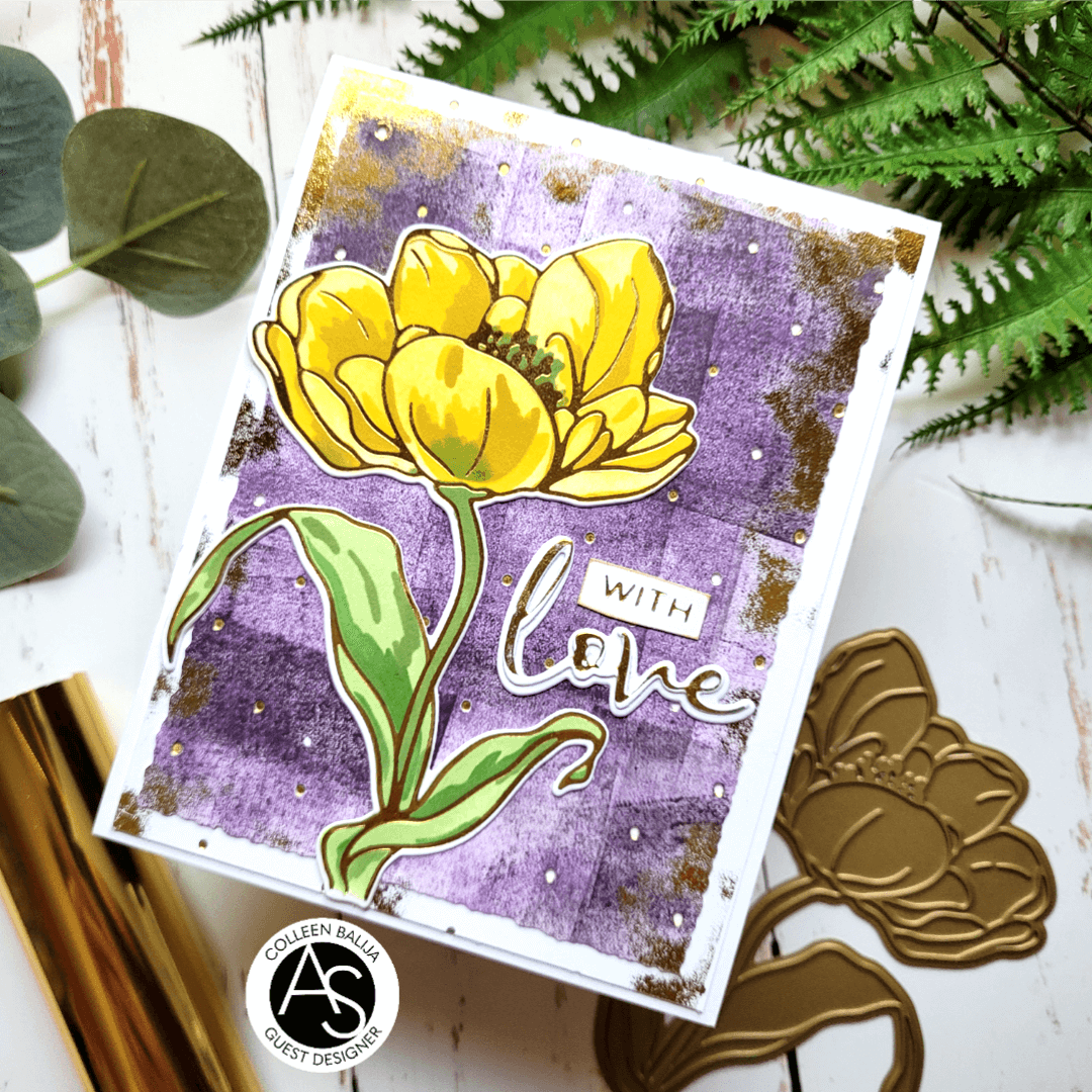 Tulips Treasure Hot Foil Plate Set
