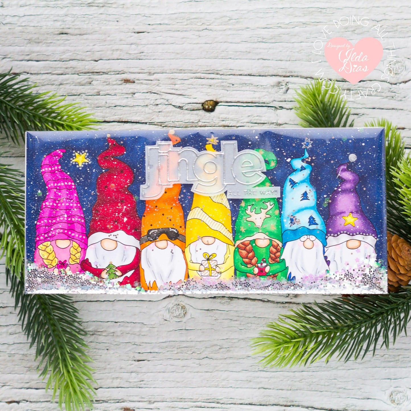 Christmas-Gnomes-Digital-Stamp -alex-syberiadesigns-shaker-cards-clear-stamps-gnomie