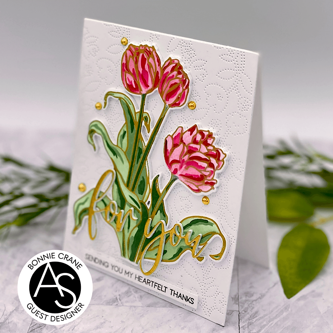 Tulips Treasure Hot Foil Plate Set