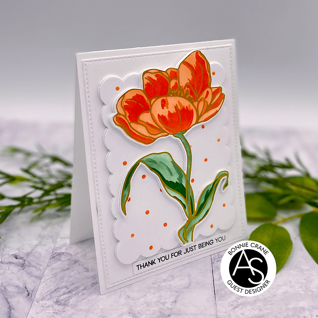 Tulips Treasure Hot Foil Plate Set