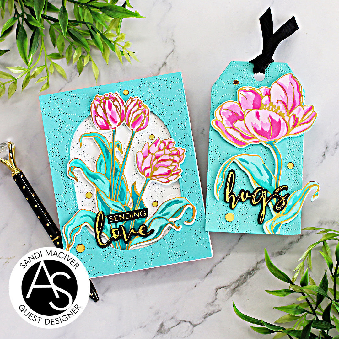 Tulips Treasure Hot Foil Plate Set