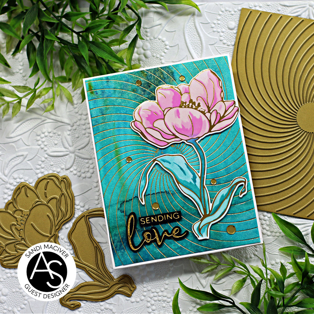 Tulips Treasure Hot Foil Plate Set