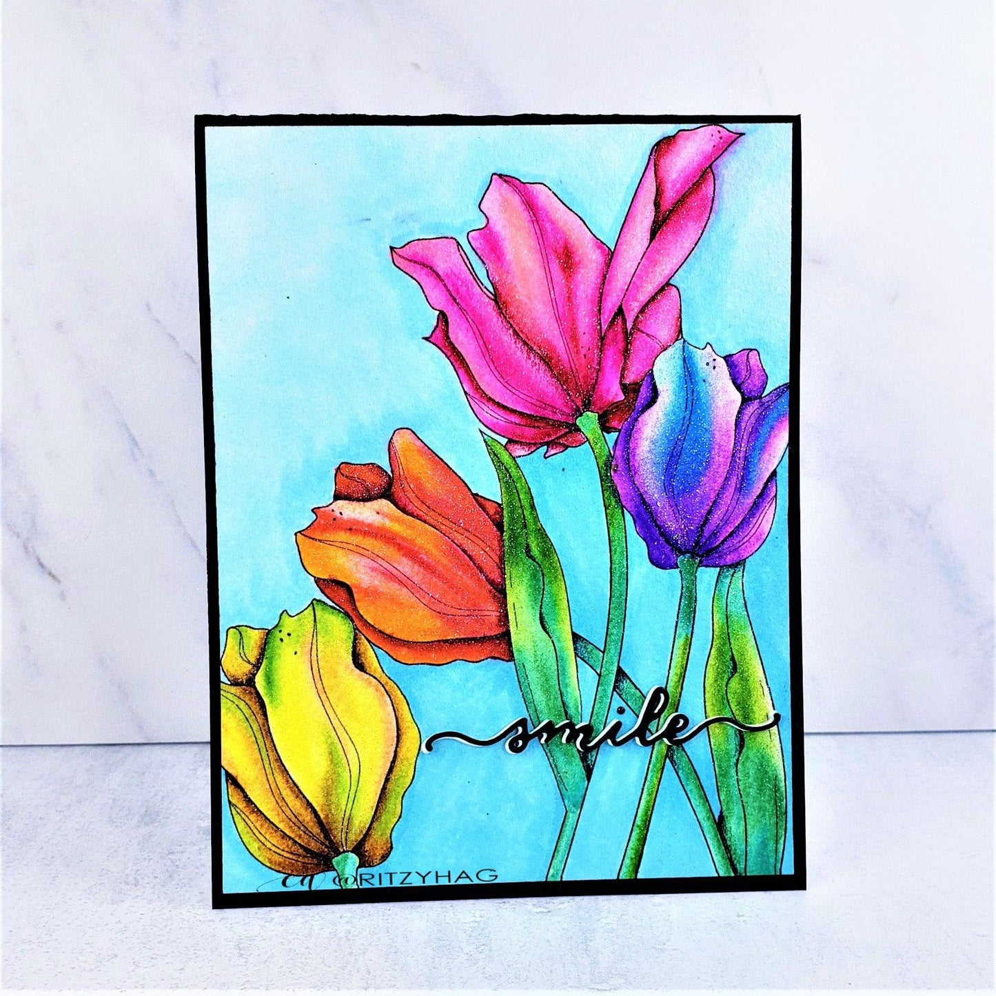 Tulips Digital Stamp Bundle - Alex Syberia Designs