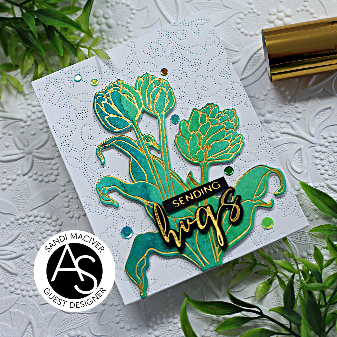 Tulips Treasure Hot Foil Plate Set