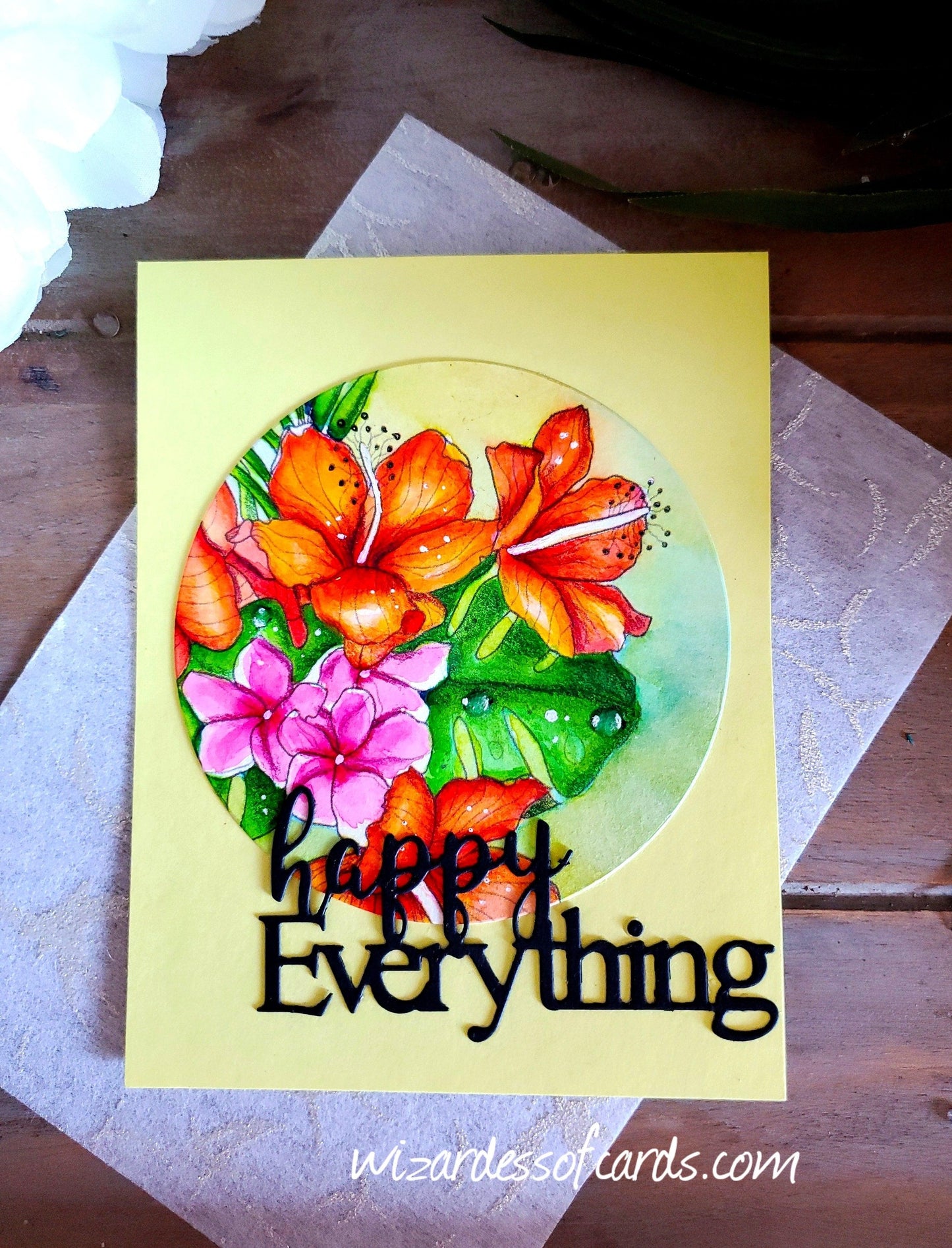 Tropical Bouquet Digital Stamp - Alex Syberia Designs