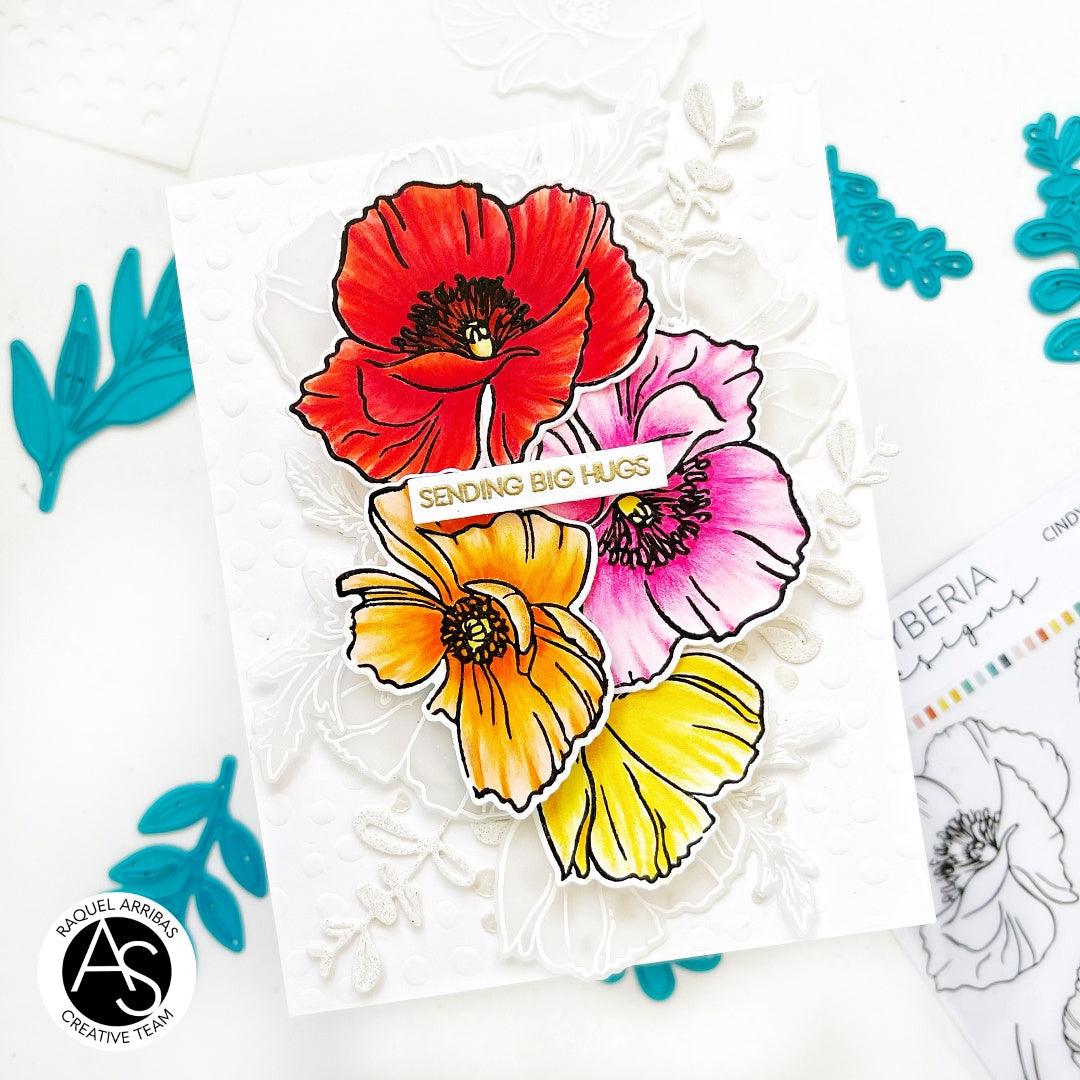 Cindy-Poppies-Stamp-alex-syberia-designs-scrapbookings-flowers-cardmaking-coloring-dies-stencils