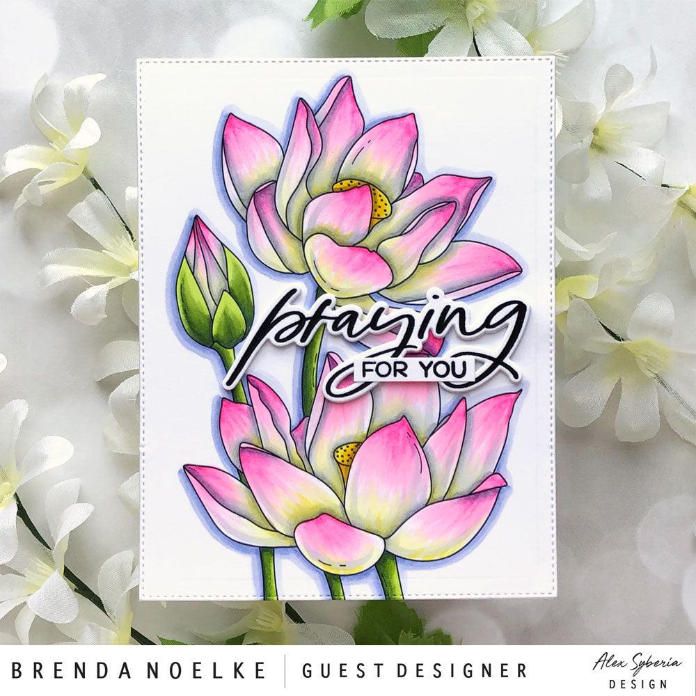 Lotus Digital Stamp - Alex Syberia Designs