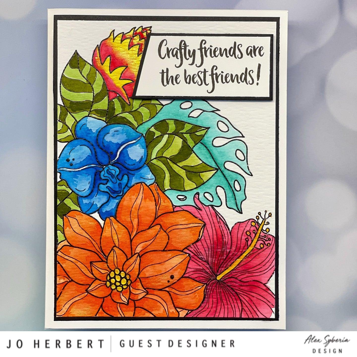 Tropical Vibes Digital Stamp - Alex Syberia Designs