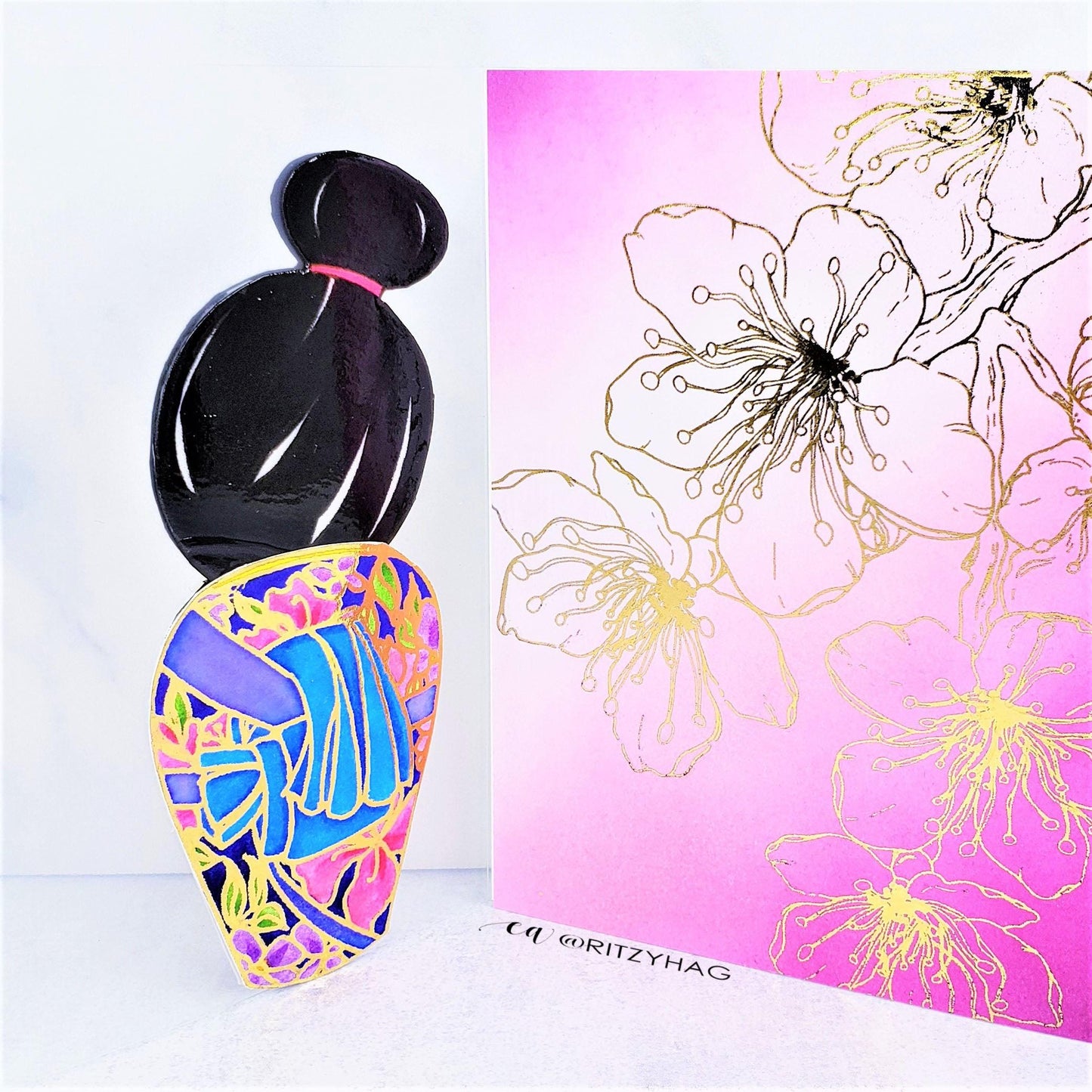 Almond Blossoms Digital Stamp - alexsyberiadesigns