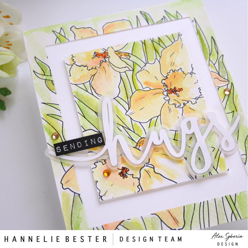 Daffodils Digital Stamp - alexsyberiadesigns