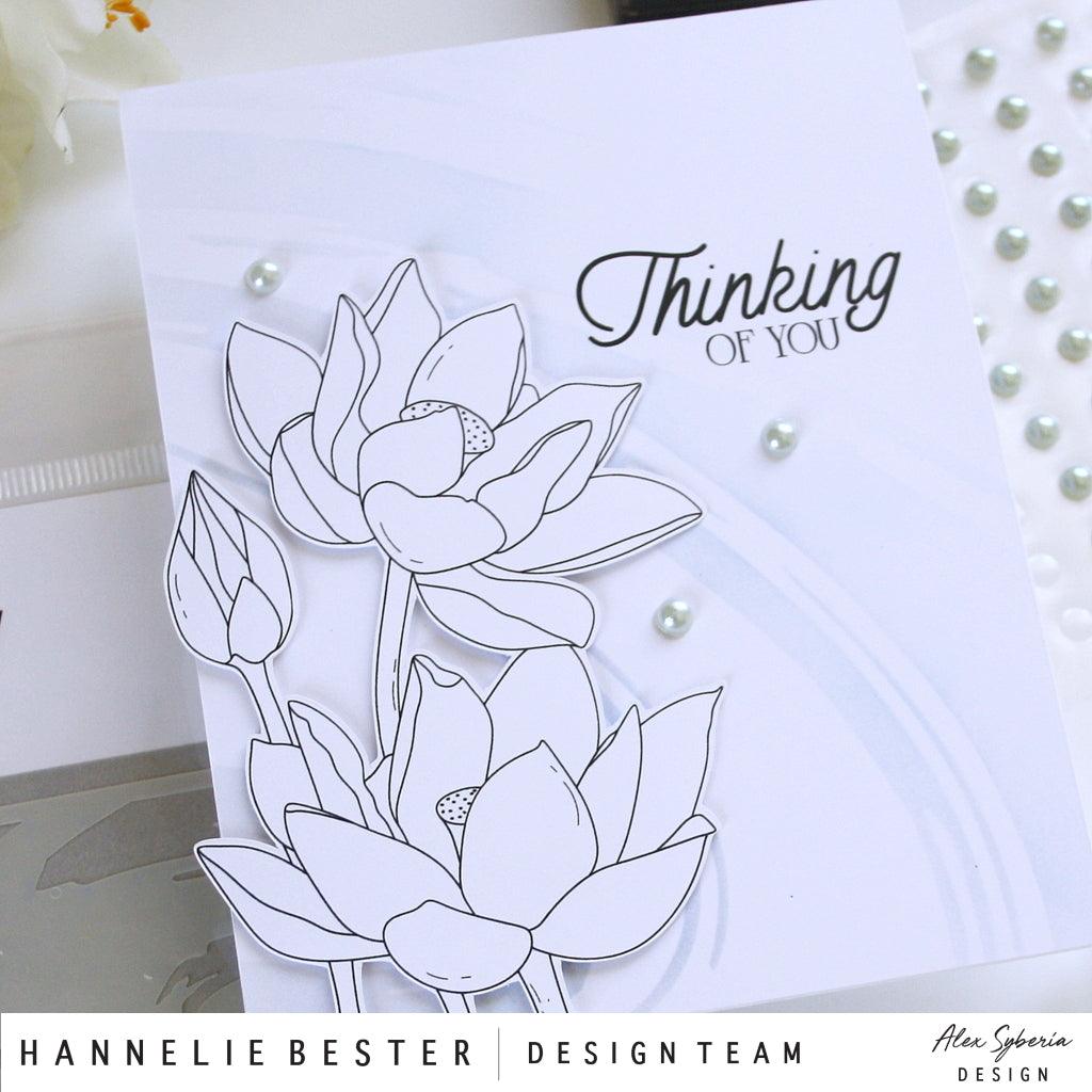 Lotus Digital Stamp - Alex Syberia Designs