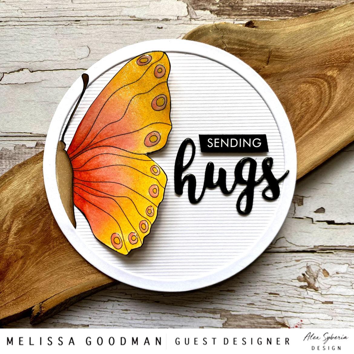 Pretty Butterfly Digital Stamp - Alex Syberia Designs