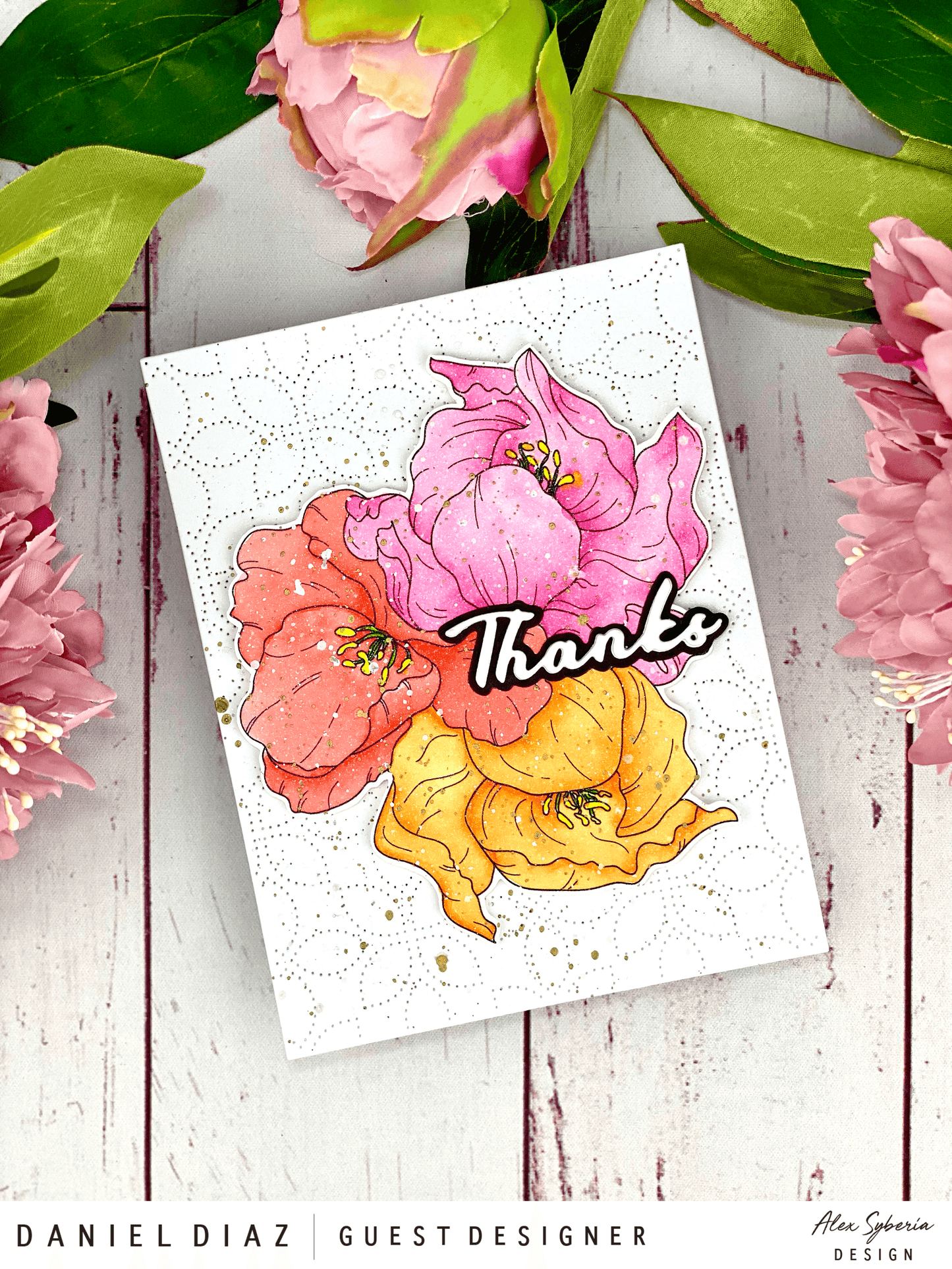 Spring Tulips Digital Stamp - Alex Syberia Designs