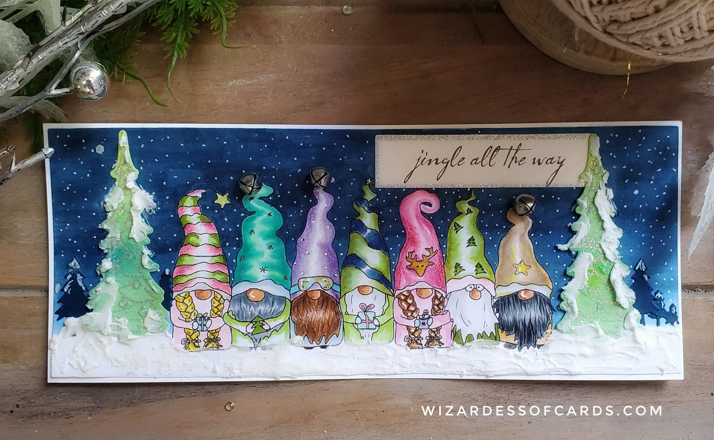 Christmas Gnomes Digital Stamp - alexsyberiadesigns