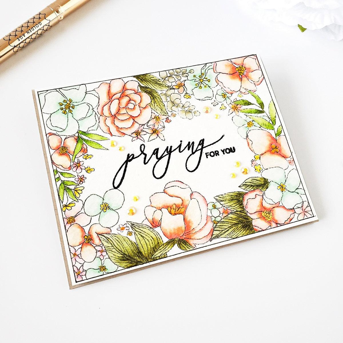 Spring Frame Card Panel Digital Stamp - Alex Syberia Designs