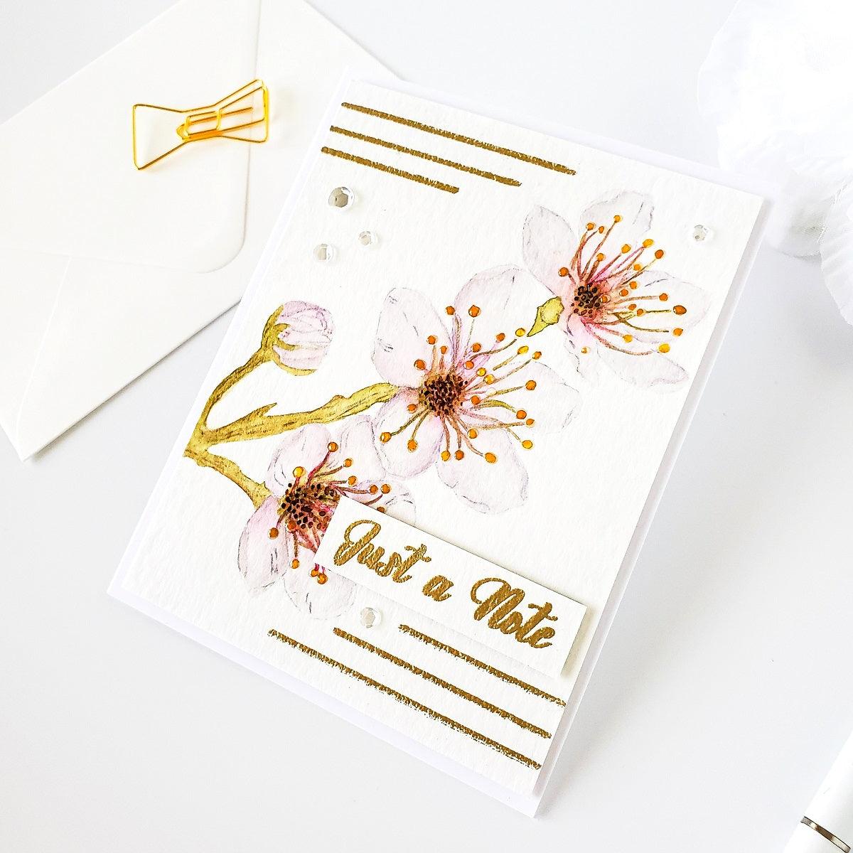 Almond Blossoms Digital Stamp - alexsyberiadesigns