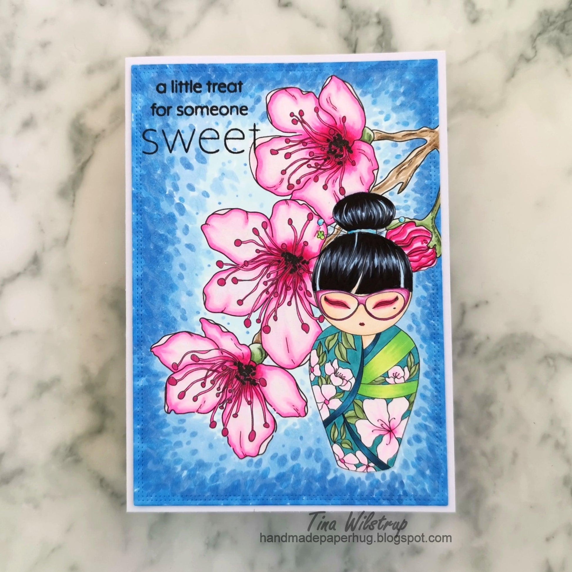 Almond Blossoms Digital Stamp - alexsyberiadesigns