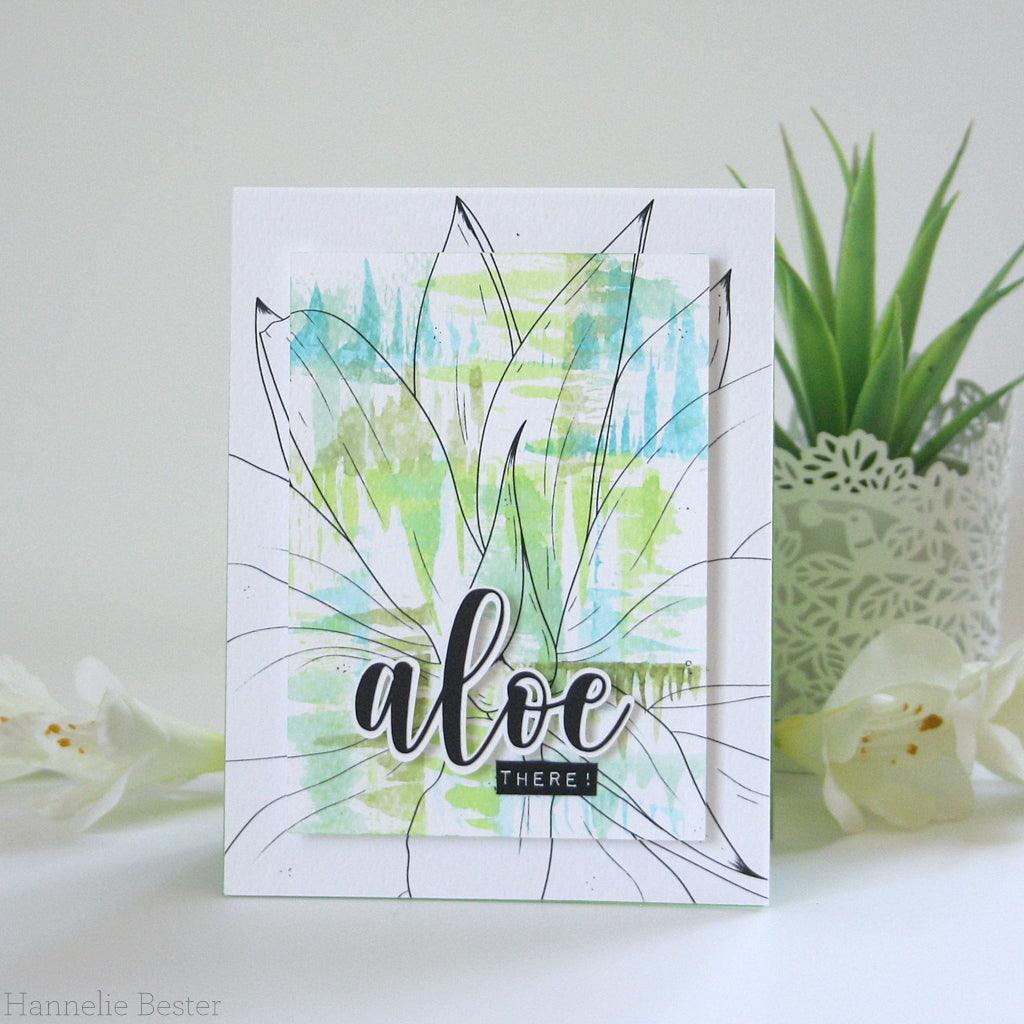 Aloe Close-Up Digital Stamp - alexsyberiadesigns
