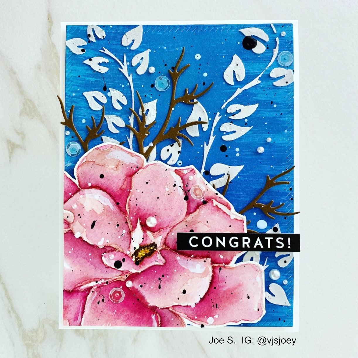 White Gardenia Digital Stamp - Alex Syberia Designs