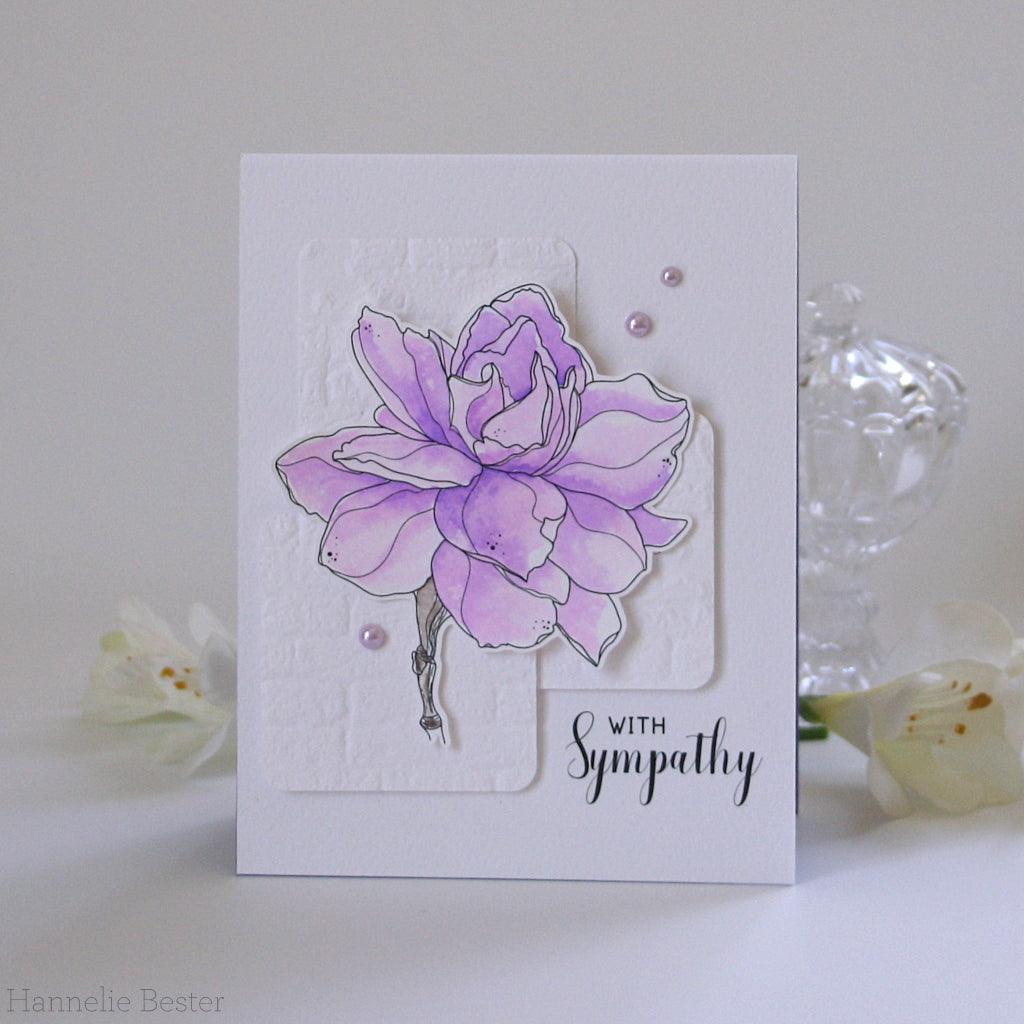 Sweet Gardenia Digital Stamp - Alex Syberia Designs