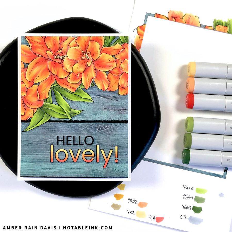 Precious Flowers Digital Stamp - Alex Syberia Designs