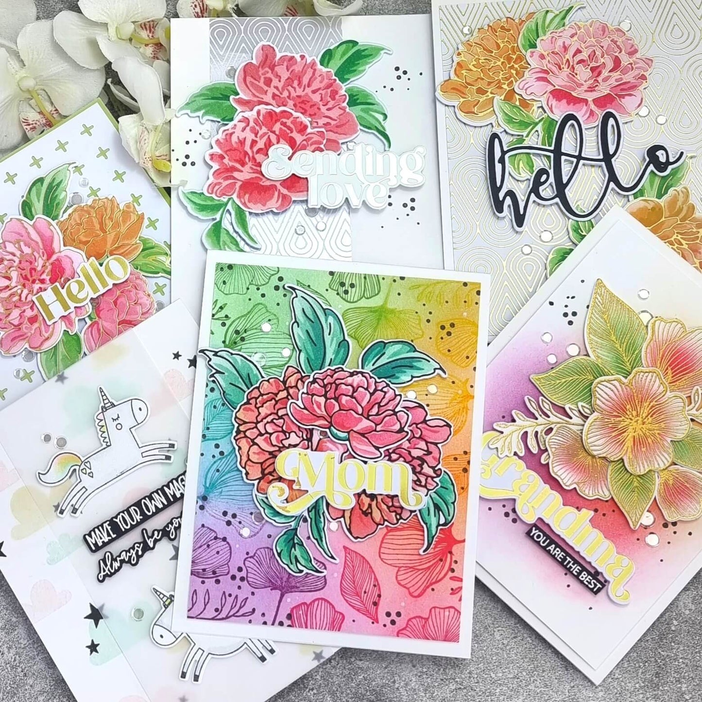 Gorgeous Peonies Die Set