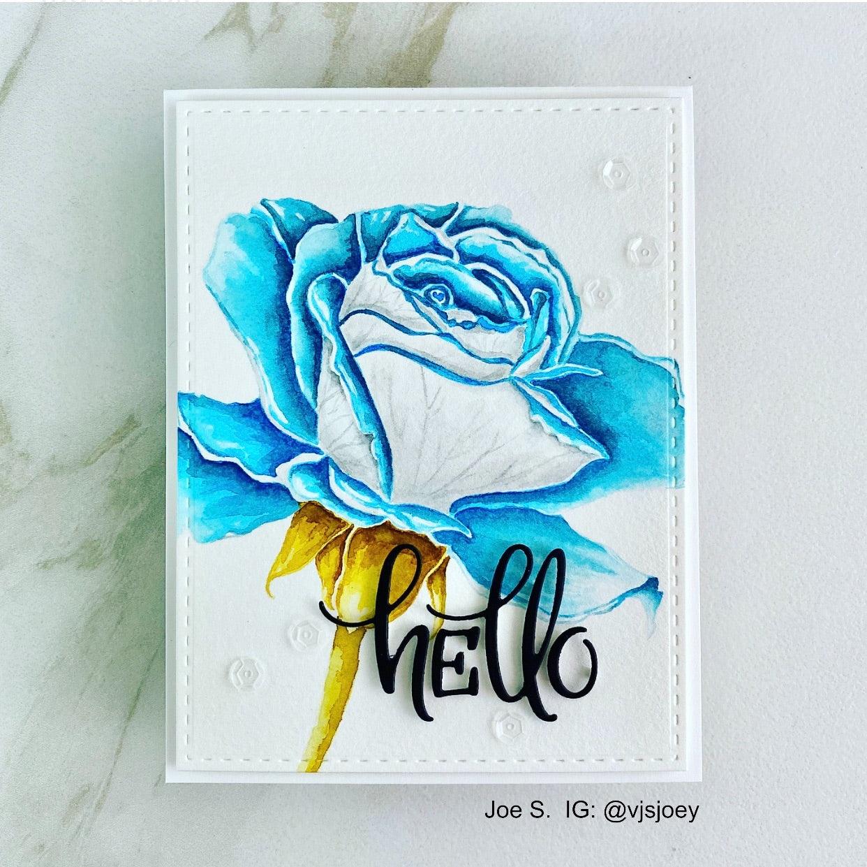 Dreamy Rose Digital Stamp - Alex Syberia Designs