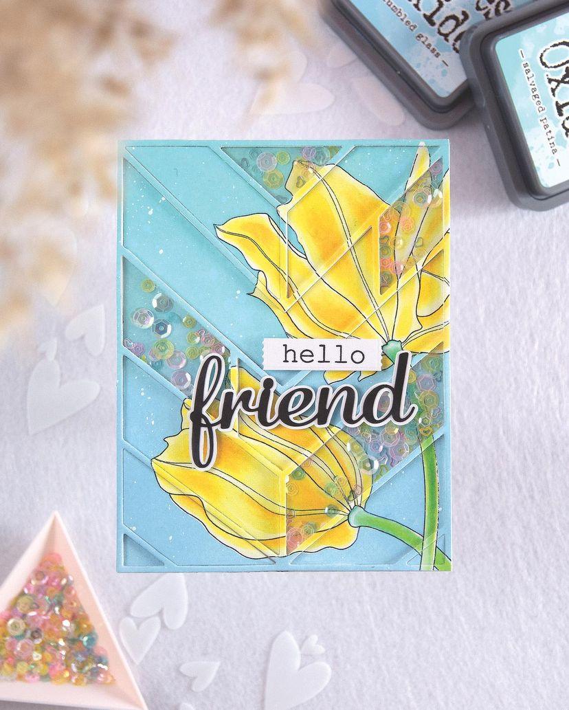 Tulip Close-up Digital Stamp - Alex Syberia Designs