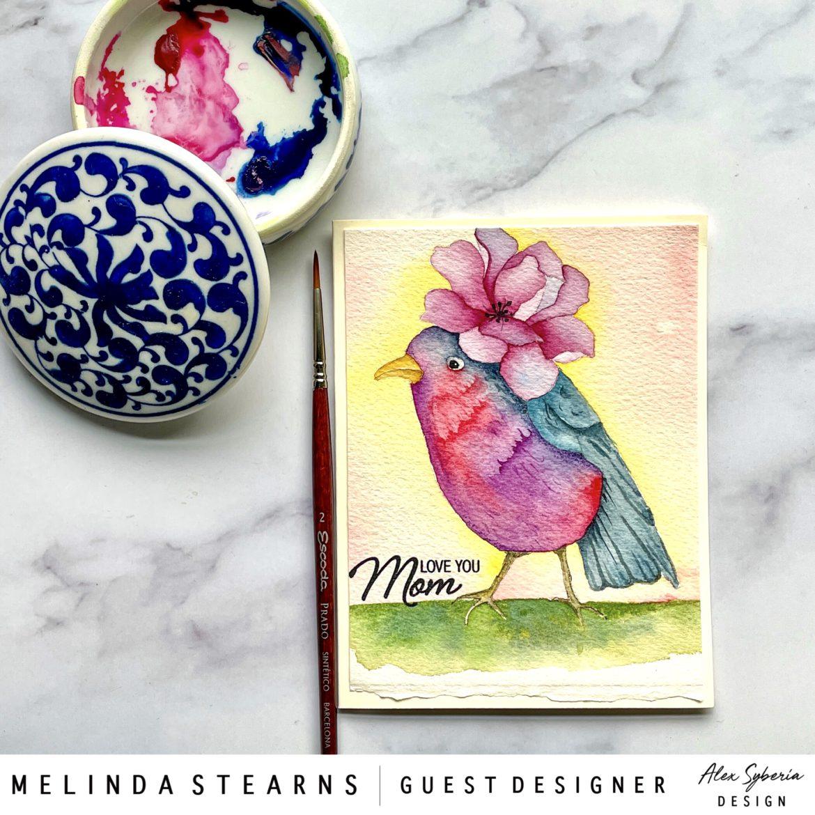 Bird Wedding Digital Stamp - alexsyberiadesigns